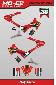 CUSTOM GASGAS MC-E2 GRAPHICS & BATTERY DECAL KIT Gas Gas KIDS MX DECALS ELECTRIC - Picture 1 of 1