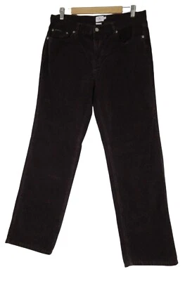 Calça jeans feminina Calvin Klein cintura alta perna reta veludo 12 - Imagem 1 de 4