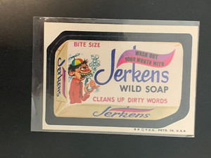 1974 Topps Wacky Packages Jerkens Soap 6th Series 6 Ex