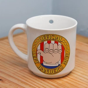 Vintage Official Left Hander’s Novelty Coffee Mug - Picture 1 of 5