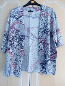 Peacocks Cardigan Ladies kimono blouse blazer top Size 12-14 - Picture 1 of 8