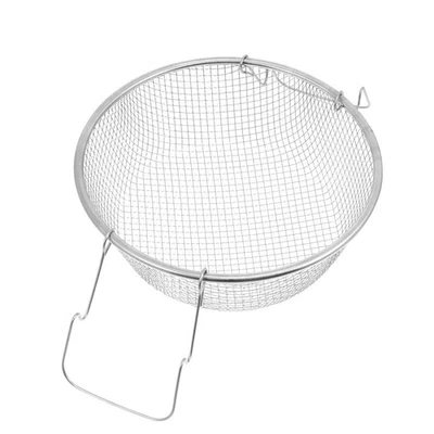 1pc frigge cestello cibo cestello fritto cucina acciaio inox fry cesto (argento) - Immagine 1 di 4
