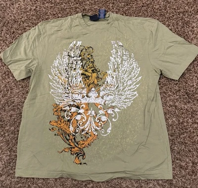 Nueva Camiseta Artística Verde Claro Clásica De Colección Y2K Bugle Boy Para Hombre Talla XL Foto 1 de 4