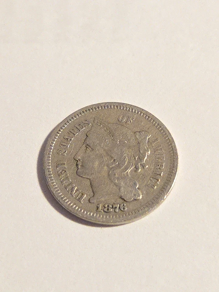 1876 Three Cent Nickel 3CN Coin - Lot BT738 - Image 1 of 2