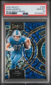 2023 SELECT SAM LAPORTA BLUE DISCO PRIZM RC #/25 PSA 9 MINT ROOKIE G21 - Bild 1 von 2