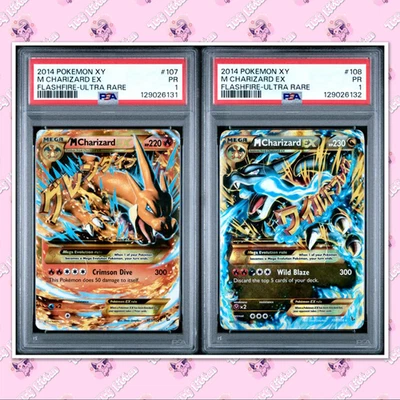 *SEQUENTIAL* PSA 1 M Charizard EX (Secret) 107/106 108/106 Flashfire TCGKITTEN - Image 1 of 4