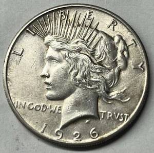 1926 Peace Dollar Lightly Cleaned *CHEAP* - Picture 1 of 2