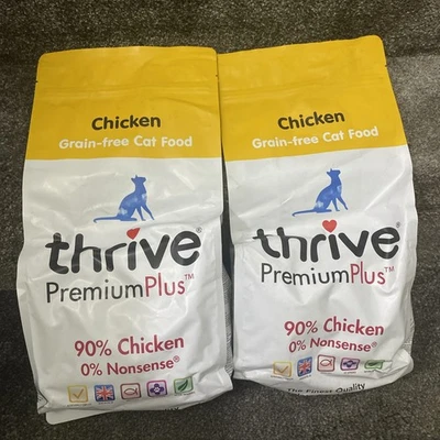 X2 Thrive Premium+ Chicken Gluten Free CHICKEN Dry Cat Food 1.5kg *BBE 10/04/25