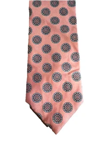 Miltons Nuovo 100% Seta Made In Italy Originale Paisley Rosa - Foto 1 di 3