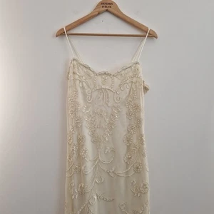 Abito da sposa Jessica McClintock avorio pizzo spalline taglia 12 - Foto 1 di 16