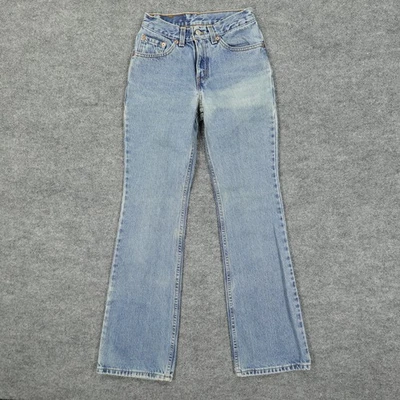 Jeans vintage Levis 517 para mujer 1 junior azul medio ajustado corte bota denim años 90 Foto 1 de 4