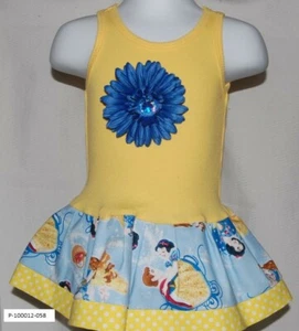 Cab Creations Girls Handmade Rib Tank Top Dress Snow White - Picture 1 of 1