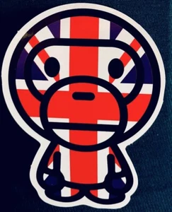 3 Zoll Vinyl Aufkleber Skateboard Schließfach Laptop Affe Affe UK Großbritannien Flagge Neu - Bild 1 von 1