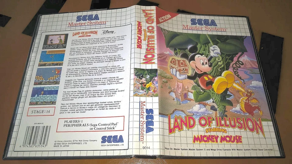 ## Land Of Illusion Starring Mickey Mouse - Sega Master System Game - Top## - Image 1 of 1
