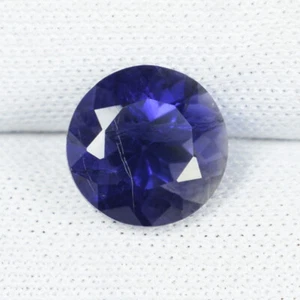 Iolite blu viola naturale 1,88 cts Best Luster - taglio tondo 8 mm!!!!! - Foto 1 di 2