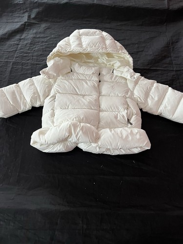 OFF WHITE Ralph Lauren Polo Bambino Ragazza Off White Piumino Cappotto 9 Mesi B Nuovo