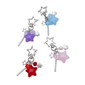 Portable Macaron Jelly Star Keychain Stylish Starry Keychain Candy Color Keyring - Zdjęcie 1 z 12