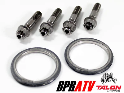 Can-Am Maverick Max 1000 Exhaust Repair Kit BPRATV Titanium Studs Nuts & Gaskets - Image 1 of 4