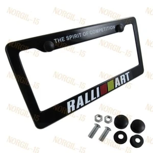 X1 RALLIART Car Trunk License Plate Frame with Caps for Mitsubishi EVO Eclipse - Picture 1 of 4