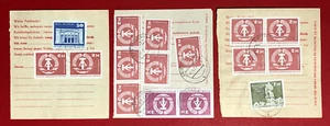 3 x DDR Einzahlungsbeleg für Postfach Schliessfach Deutsche Post 1976/79 ( 63892 - Bild 1 von 2