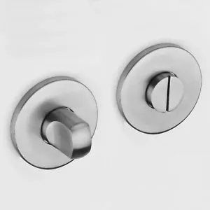 Toilet bathroom lock lock toilet door rotary selector door handle stainless steel - Picture 1 of 2