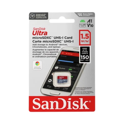 SanDisk 1.5TB Ultra microSDXC UHS-I Memory Card with Adapter - Image 1 of 2