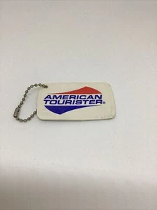 Vintage 70s AMERICAN TOURISTER Classic Hang tag Logo Luggage Tag Decor - Picture 1 of 2