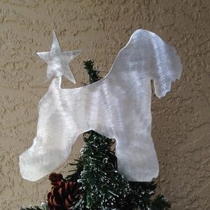 Trigo recubierto suave con estrella, adorno de árbol, decoración navideña, aluminio - Imagen 1 de 2