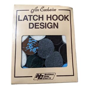 Latch Hook Kit Covered  27"x 20" Vintage New Sealed