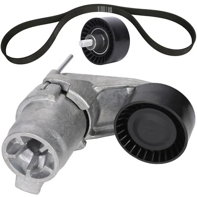 OEM Belt Tensioner Assembly & Pulley Drive Belt Kit for BMW 535i 640i 740i X5 X6 - Image 1 of 4