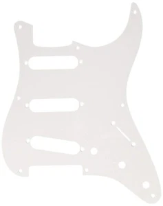 Genuine Fender '57 Strat/Stratocaster 8-Hole 1-Ply Guitar Pickguard - WHITE - Picture 1 of 1