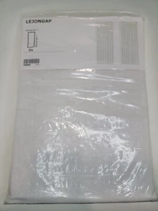 Ikea Lejongap 2X Curtains 203.746.06 White 57"x98" New A Must Have Buy SHIPSFAST - Picture 1 of 8
