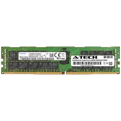 32GB PC4-21300 RDIMM Supermicro MEM-DR432LC-ER26 Samsung Equivalent Memory RAM - Image 1 of 2