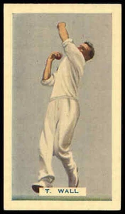 Hoadleys - 'Test Cricketers (40)' (1936) - #3 - T. Wall (South Australia) - Picture 1 of 2