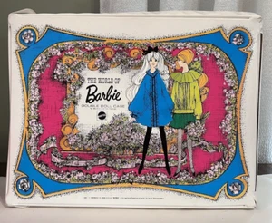 VNTG Mattel 1968 World of Barbie Double Doll Case 1007 Blue White 18"x4"x13.5" - Picture 1 of 16