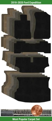 Juego de alfombrillas Ultimat personalizadas para Ford Expedition 2018-2020 (5 piezas) #LZF Foto 1 de 4