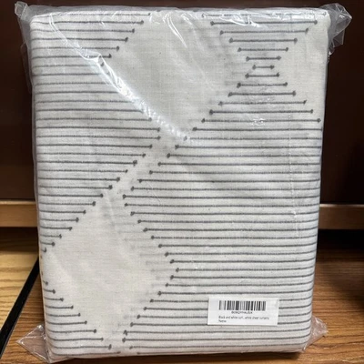 Black and White Sheer Curtains 2 Panels 50”x95” Each Panel - Image 1 of 3