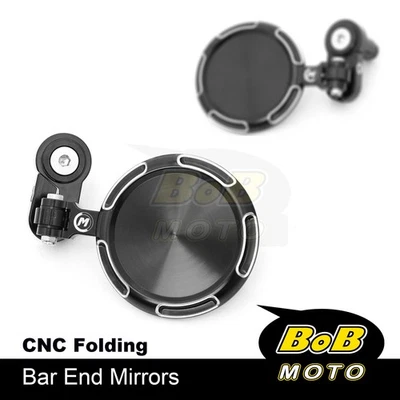 Espelhos de extremidade de barra de motocicleta SONIC prata para Suzuki GSX-S750 / ABS 15-19 18 17 16 - Imagem 1 de 4