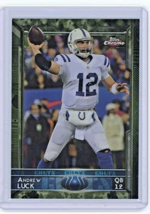 2015 Topps Chrome - Andrew Luck #6 Camo Refractor /499 Colts - Picture 1 of 2