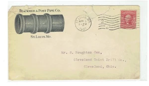 St. Louis, Missouri Blackmer & Post Pipe Co. verschickt April 1907 - Bild 1 von 2