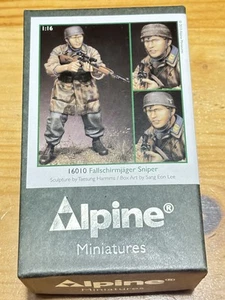 ALPINE MINIATURES 16010 FALLSCHIRMJÄGER SNIPER 1/16 FIGURE - Foto 1 di 11