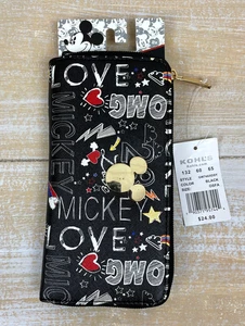 Disney Mickey Mouse OMG Amor Cremallera Alrededor Cartera Disney Mickey Moneda NUEVO - Imagen 1 de 9