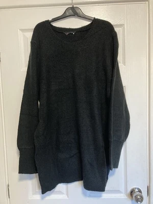 *New* Size 20 Yours Black Longline Knitted Jumper - Image 1 of 3