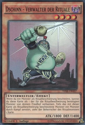 YuGiOh Dschinn - Verwalter der Rituale THSF-DE037 Super Rare NM 1st - Bild 1 von 2