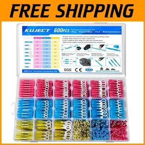 600 STCK. Wasserdicht Wärmeschrumpf Draht Steckverbinder Kit für Automobil & Marine - Bild 1 von 9