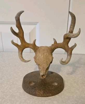 COLECCIONISTA DE HUESOS Ciervo Calavera Cepillo de Dientes Soporte 8” x 6.5” Decoración del Hogar Artística  Foto 1 de 4