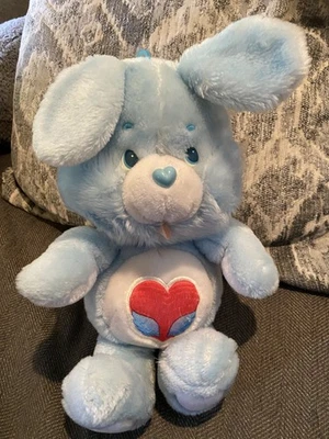 Vintage 1984  Kenner Care Bears Cousins Swift Heart Rabbit 13" Plush Blue Bunny - Image 1 of 3
