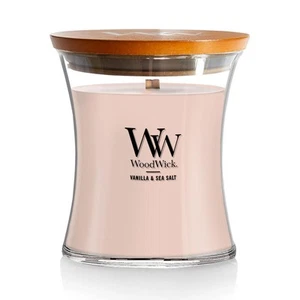 WoodWick Vanilla & Sea Salt Medium Hourglass Candle, 9.7 oz. - Picture 1 of 7