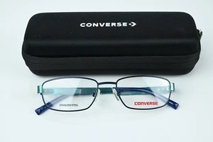 FRAME ONLY All star CONVERSE glasses K024 blue Stainless Steel 49-16-130 child - Picture 1 of 13