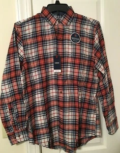 IZOD Herren STRATTON FLANELLHEMD Langarm Knopfleiste GR - S Neu mit Etikett - Bild 1 von 6